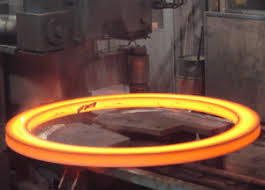 พื้นผิวที่สว่างสดใส Hot Forged St52 Q235 16Mn Steel Ring