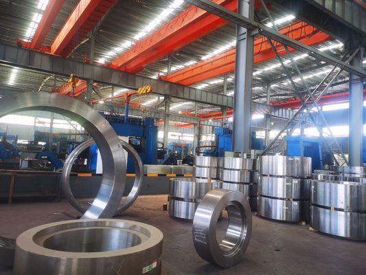 วงแหวนรีดไฟฟ้า 1.4057 5000mm Turbine Guider Forged Steel Rings
